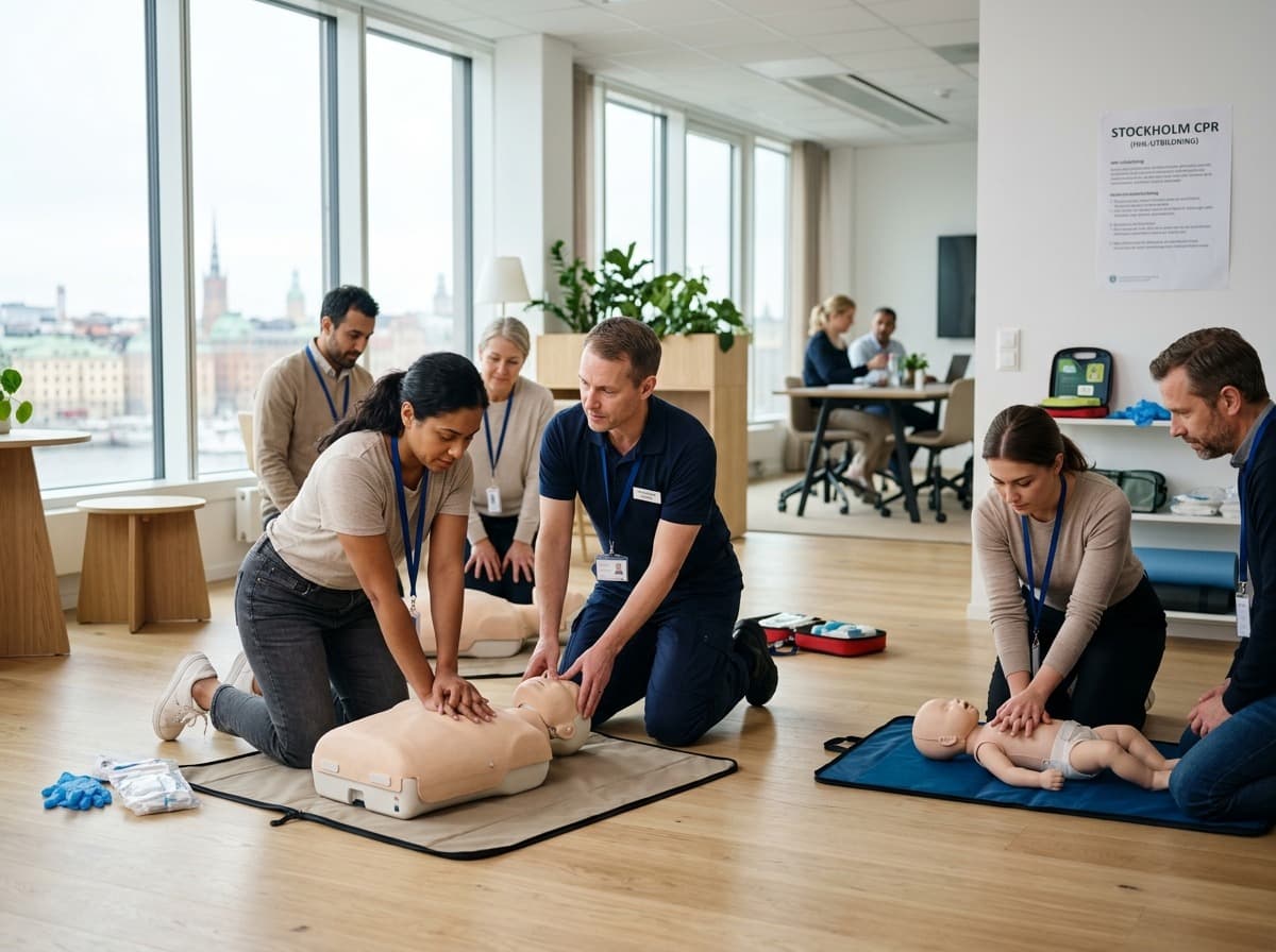 Trygg och pedagogisk HLR utbildning Stockholm för alla nivåer