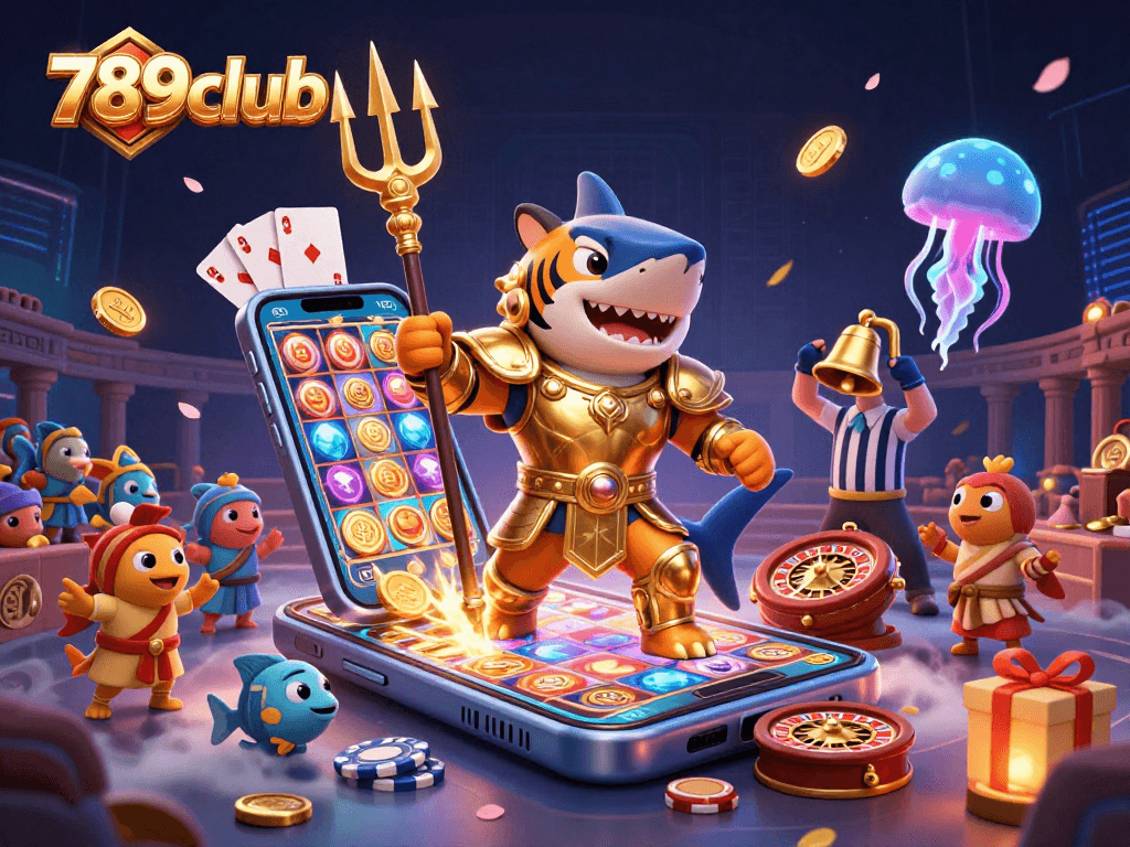 Experience thrilling games at 789club featuring a vibrant underwater casino scene.
