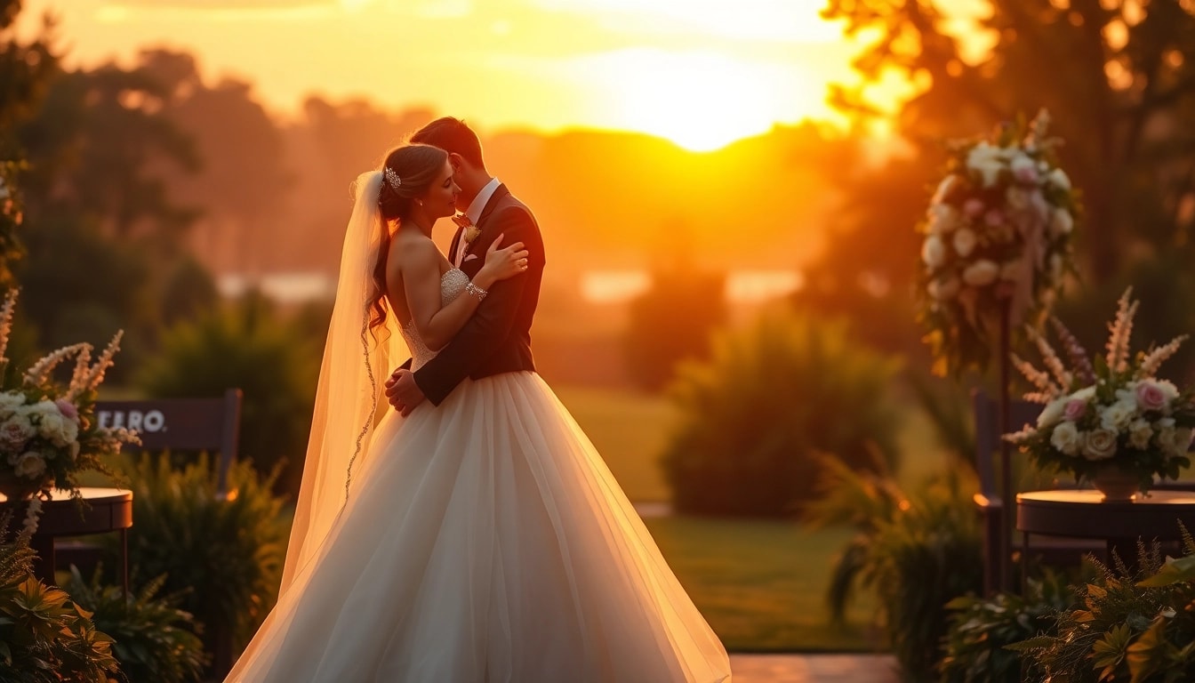 Wedding photographer Cambridge Ontario capturing a couple's romantic embrace in a picturesque outdoor setting.