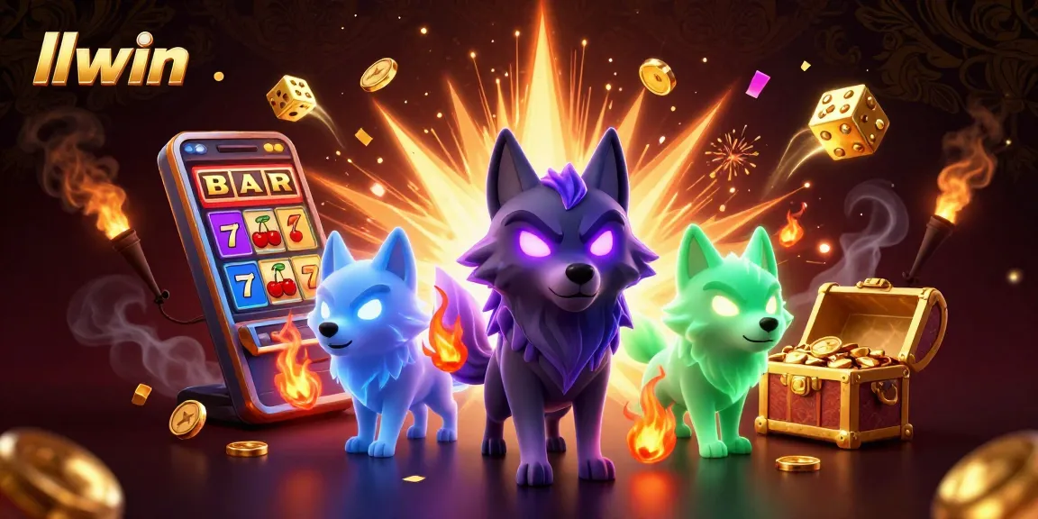 Bet on llwin's dynamic casino gaming scene with exhilarating slot machines and ghostly wolves.