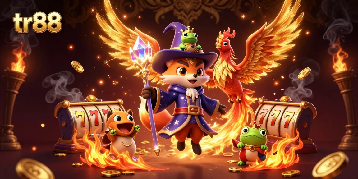 Experience thrilling wins with tr88 at a vibrant online casino featuring magical characters and slot games.