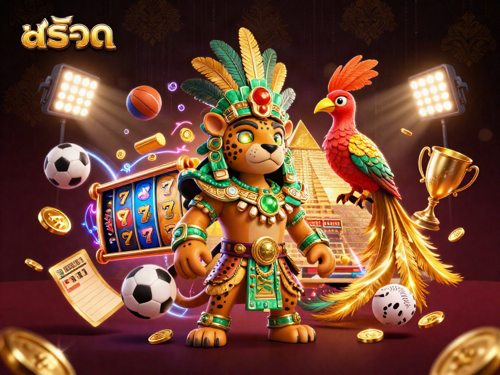 Engage with สล็อต reels and dynamic elements in this 3D casino illustration masterpiece.