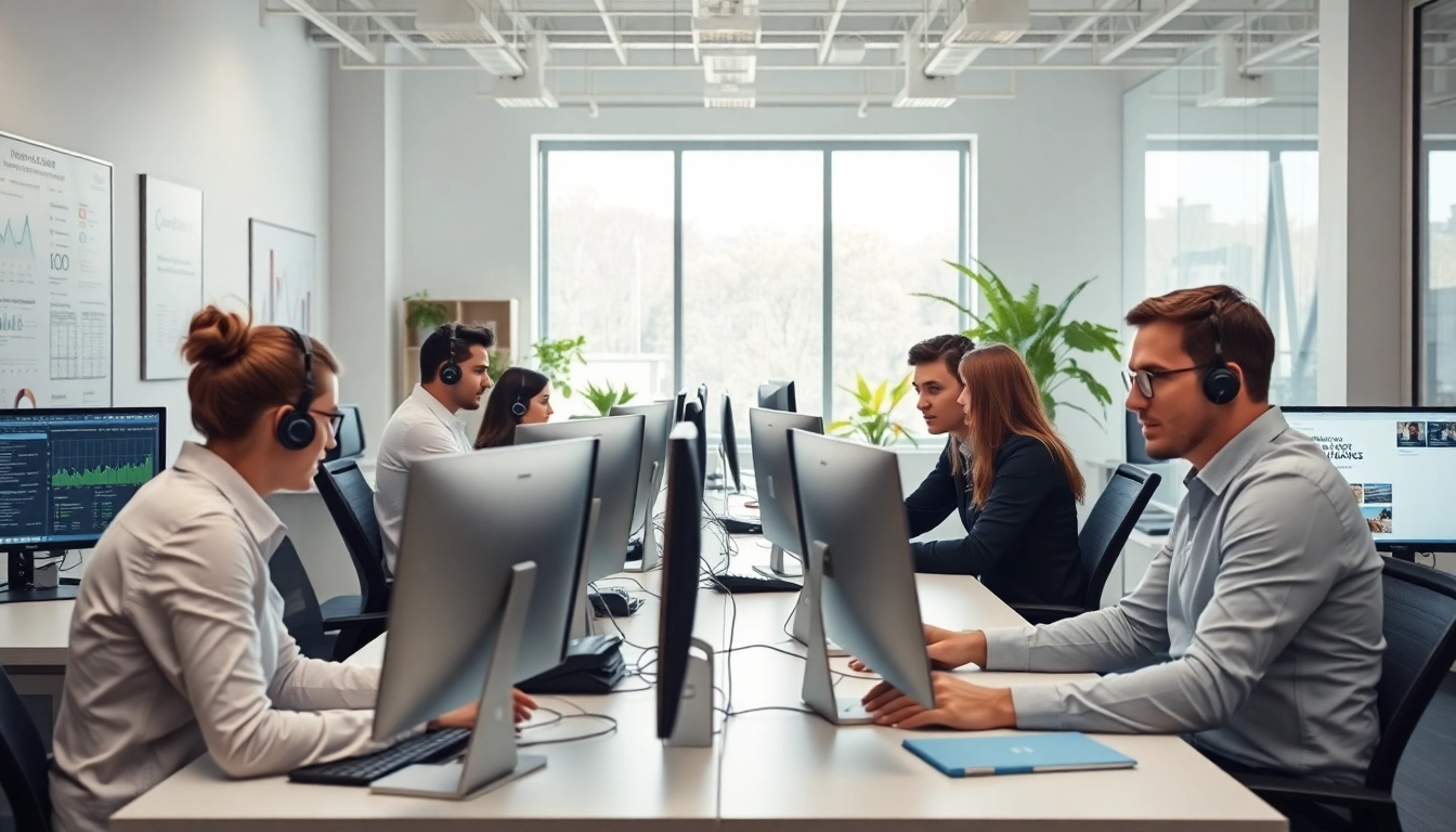 Enhancing it support for small business through teamwork in a modern office environment.