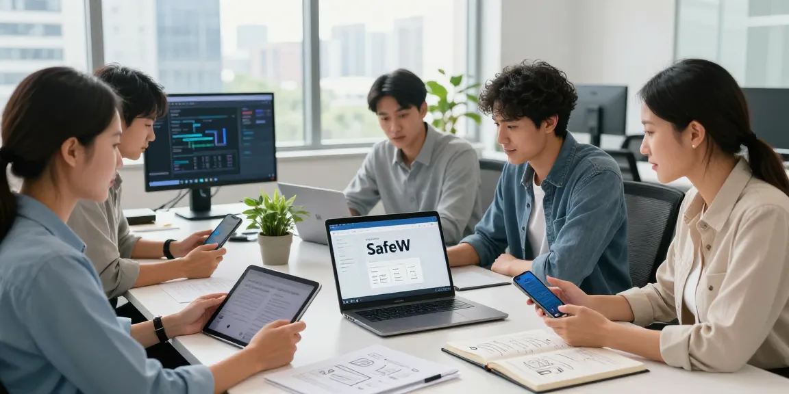 SafeW安全通讯平台在团队协作中的应用，现代办公环境中强化沟通的场景。