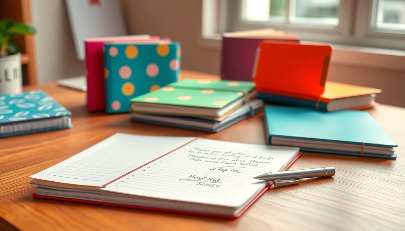 Stylus-Friendly Planners displayed attractively on a workspace with handwritten notes and a stylus pen.