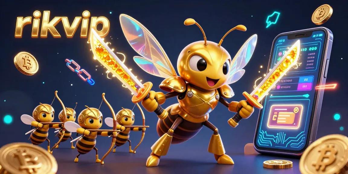 Experience vibrant gaming excitement at rikvip with a golden hornet in action, showcasing casino elements.