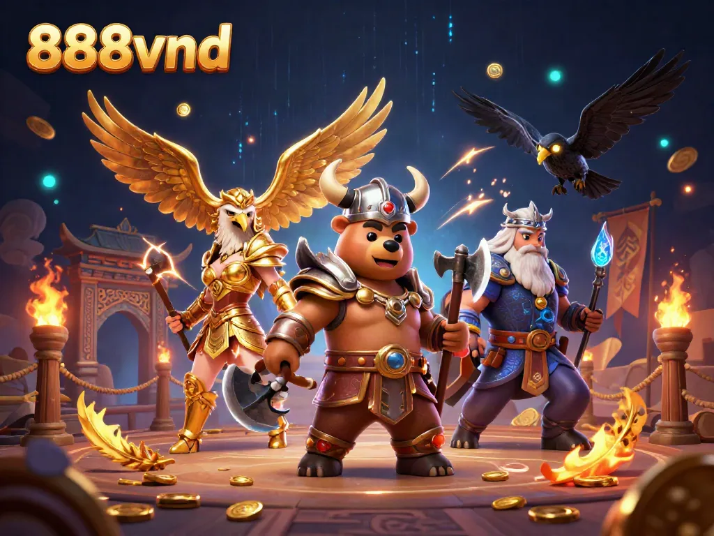 Experience thrilling gameplay at 888vnd with our rich, dynamic casino illustration.