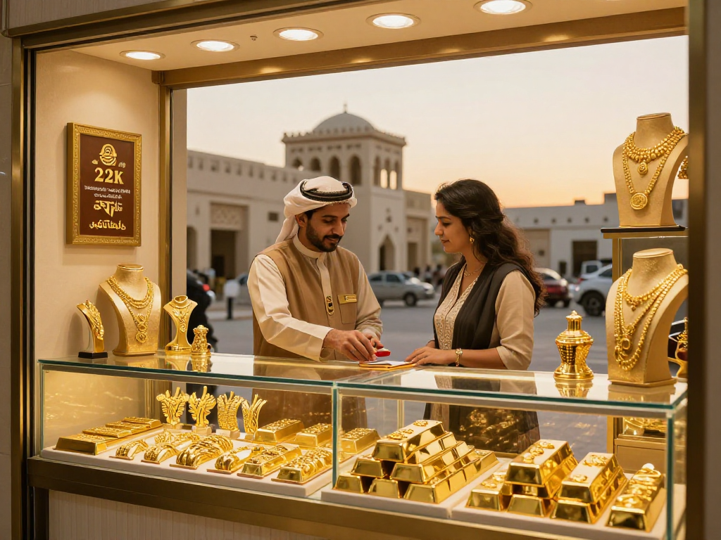 mantra88 login featured in a luxurious gold jewelry shop, showcasing 24K and 22K pieces.