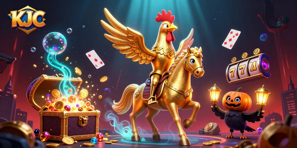 KJC offers thrilling gameplay with a golden rooster and treasure-filled casino adventure