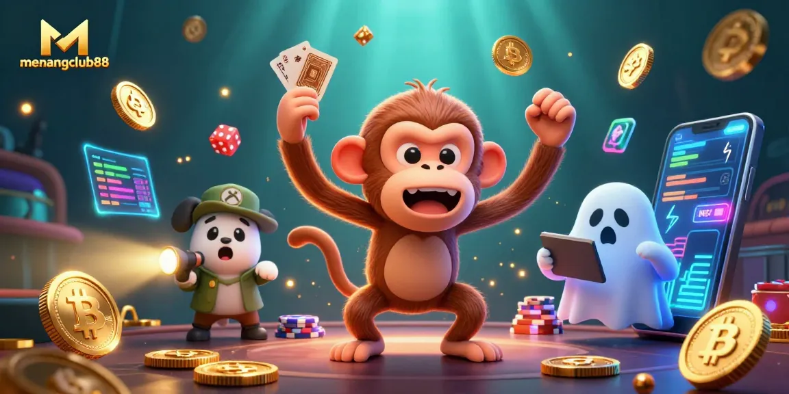Engage with exciting gameplay at menangclub88 featuring vibrant 3D elements and a playful poltergeist.