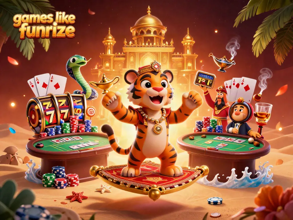 Experience thrilling gameplay with games like Funrize in this vibrant casino scene.