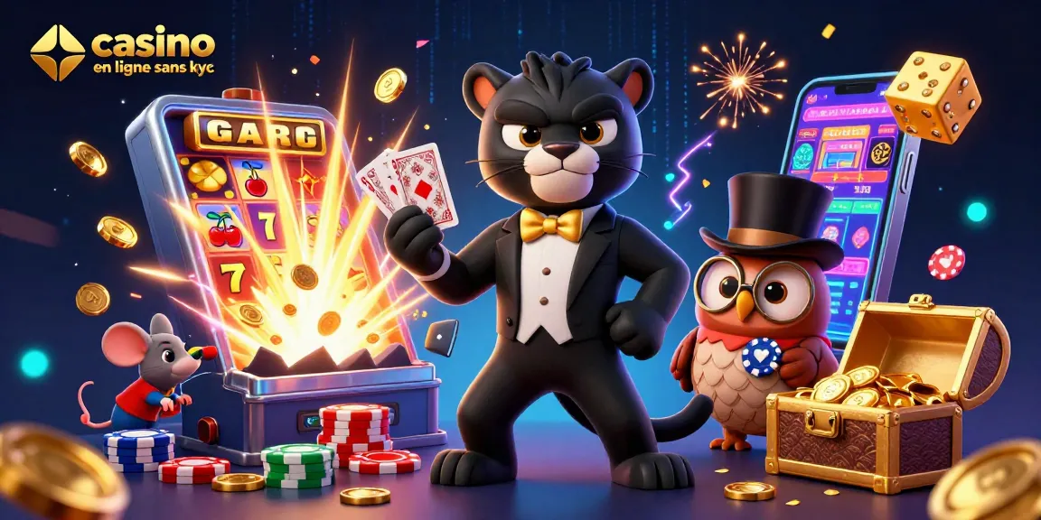 Profitez de l'expérience de jeu dans un casino en ligne sans kyc avec des personnages animés charmants.