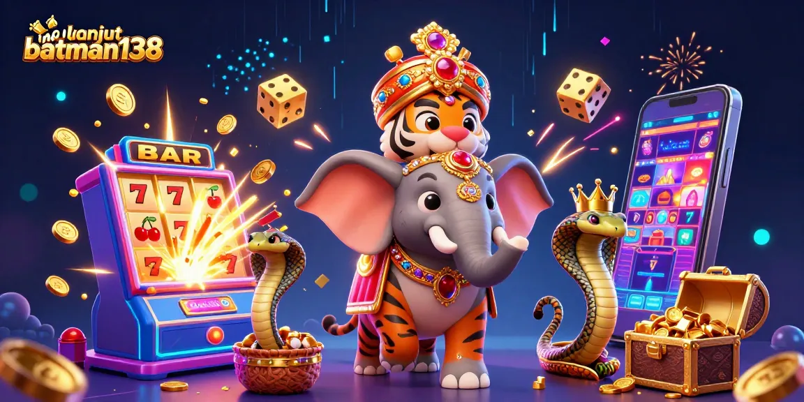 Menampilkan info lanjut batman138, harimau maharaja gaya kartun 3D di kasino yang memukau.