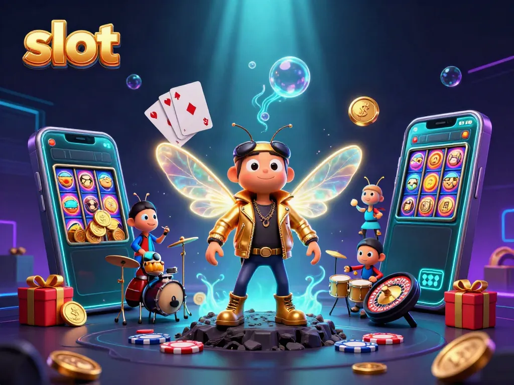 Menggulung keberuntungan dengan permainan slot interaktif dan pertunjukan rock bintang cicada.