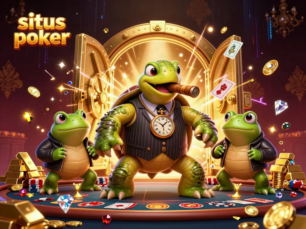 Permainan situs poker dengan karakter unik dan suasana kasino yang mewah.