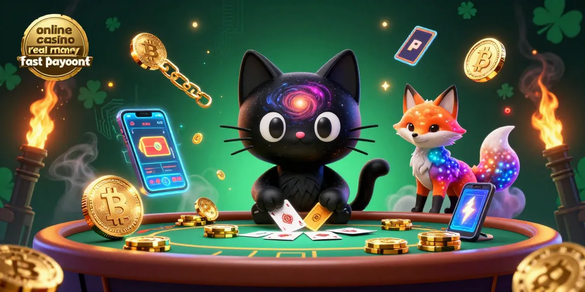 Engage with online casino Australia real money fast payout featuring vibrant 3D characters and crypto elements.