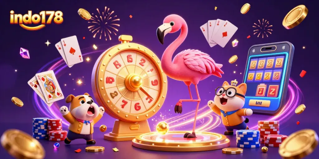 Experience the excitement at indo178 as you spin for prizes in a vibrant casino atmosphere.