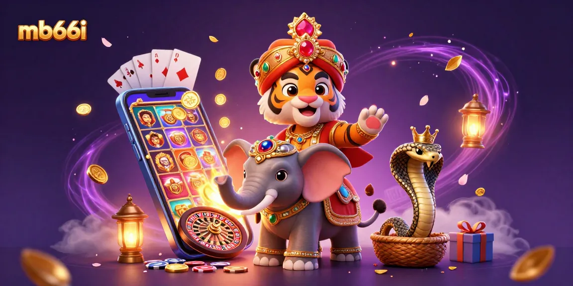 Experience thrilling gaming at mb66i with enchanting characters and vibrant casino elements.