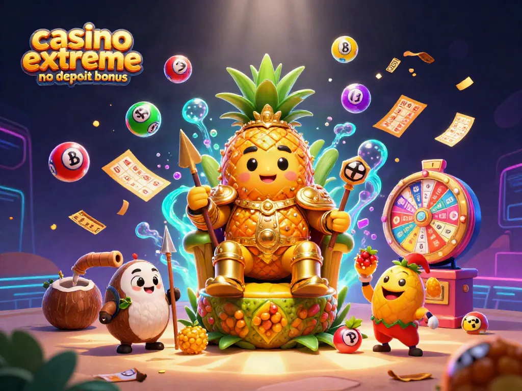 Experience exciting gameplay with casino extreme no deposit bonus featuring vibrant characters and casino elements.