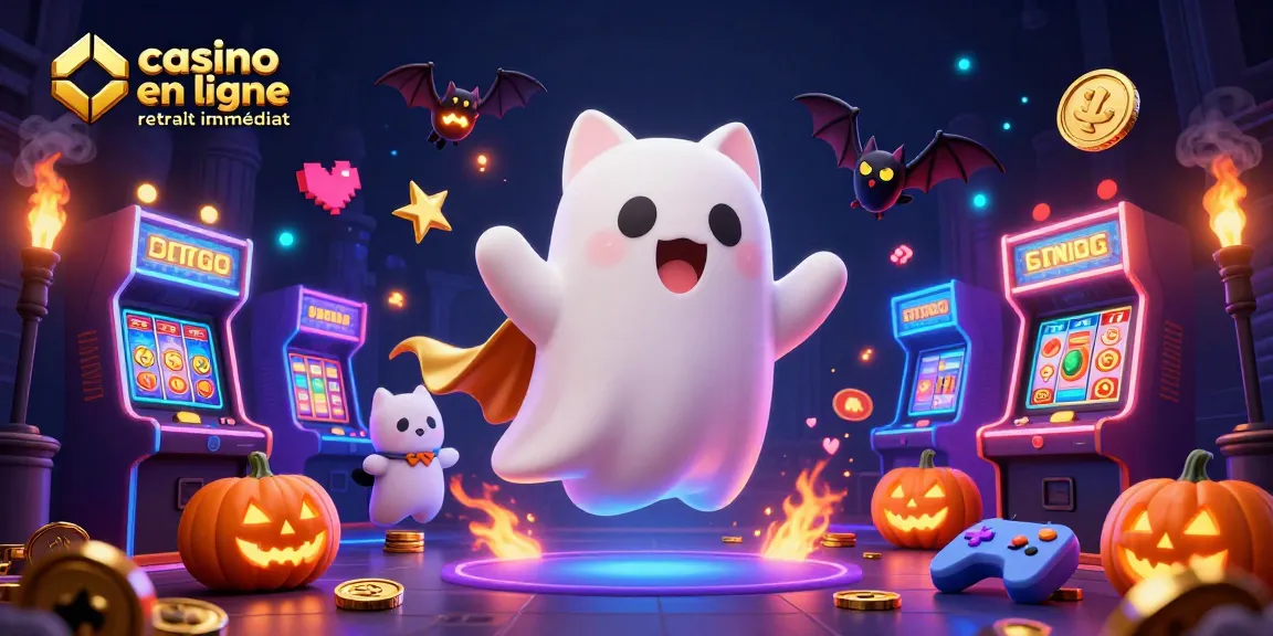Le casino en ligne retrait immédiat s'anime avec un chat fantôme et sa chauve-souris complice dans un univers coloré et captivant.