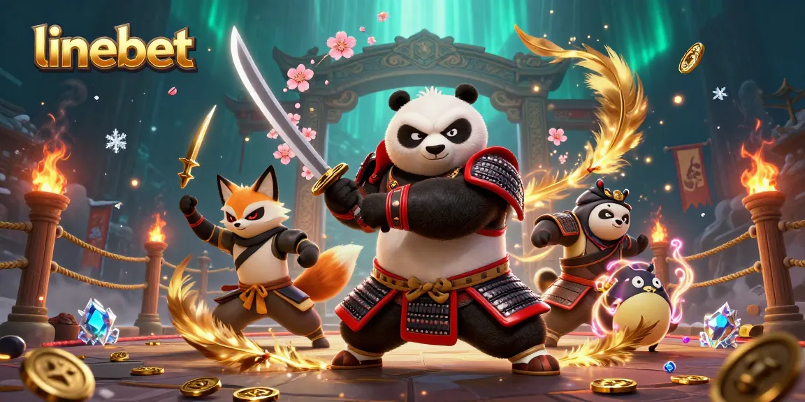 Engage in lively gaming at linebet with samurai panda, ninja fox, and magical tanuki