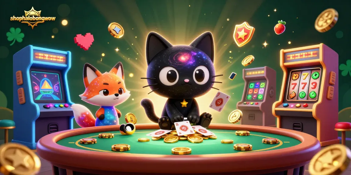 Taruhan slot online di shophalobungalow dengan kucing galaksi menarik chip emas di kasino virtual.