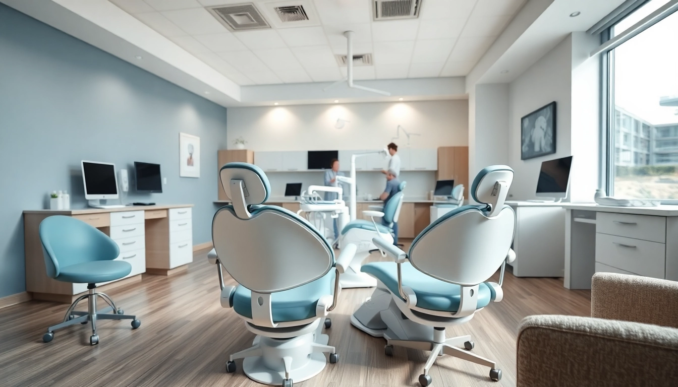 Interior of a modern dental office focusing on comfort and care for patients.