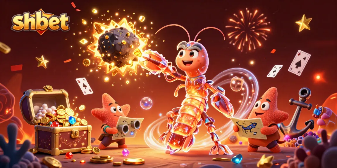 Experience the thrill of shbet as a galactic samurai mantis shrimp uncovers treasure amidst an explosive casino adventure.