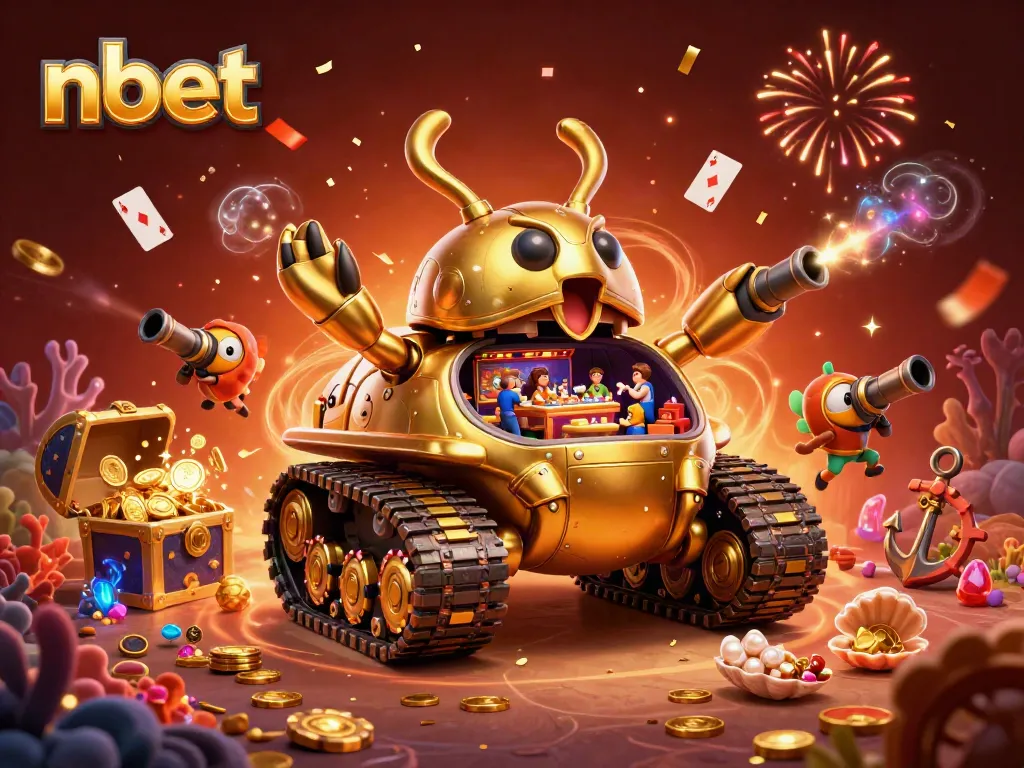 Win big at nbet's lively 3D casino adventure showcasing vibrant gaming elements.