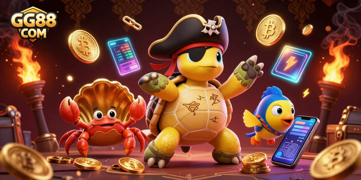 Experience the thrilling world of GG88 COM with engaging characters and vibrant casino elements.