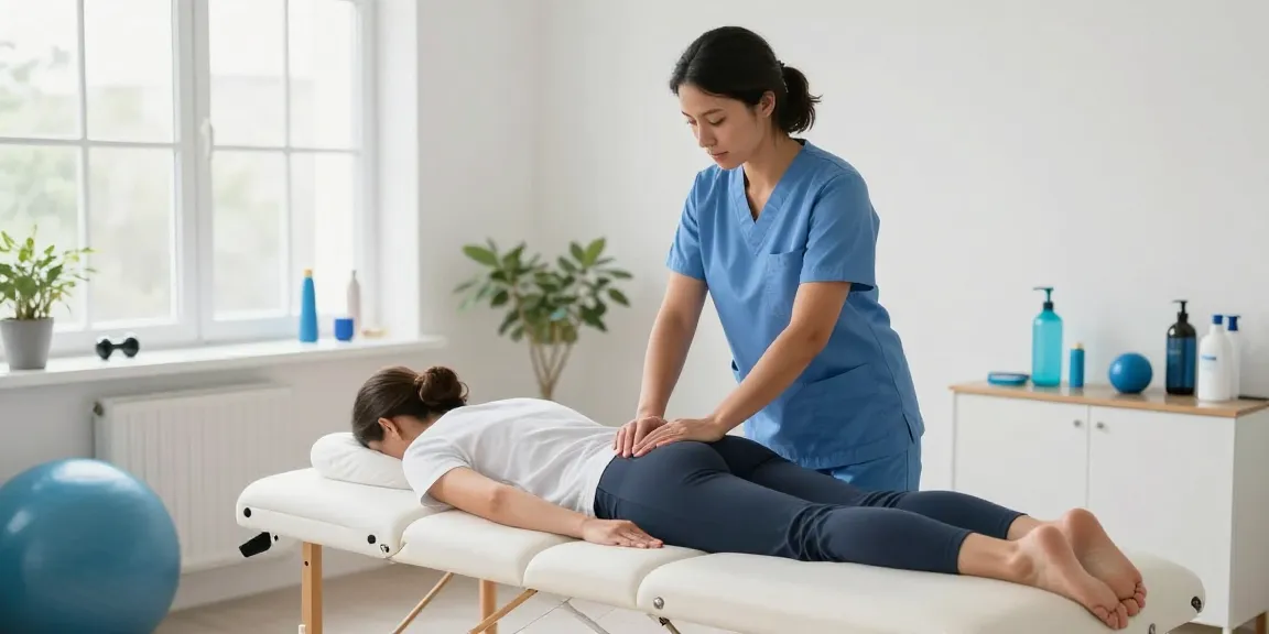 Mobile sports massage Sydney in a personal home setting, highlighting expert care and patient-focused wellness services.