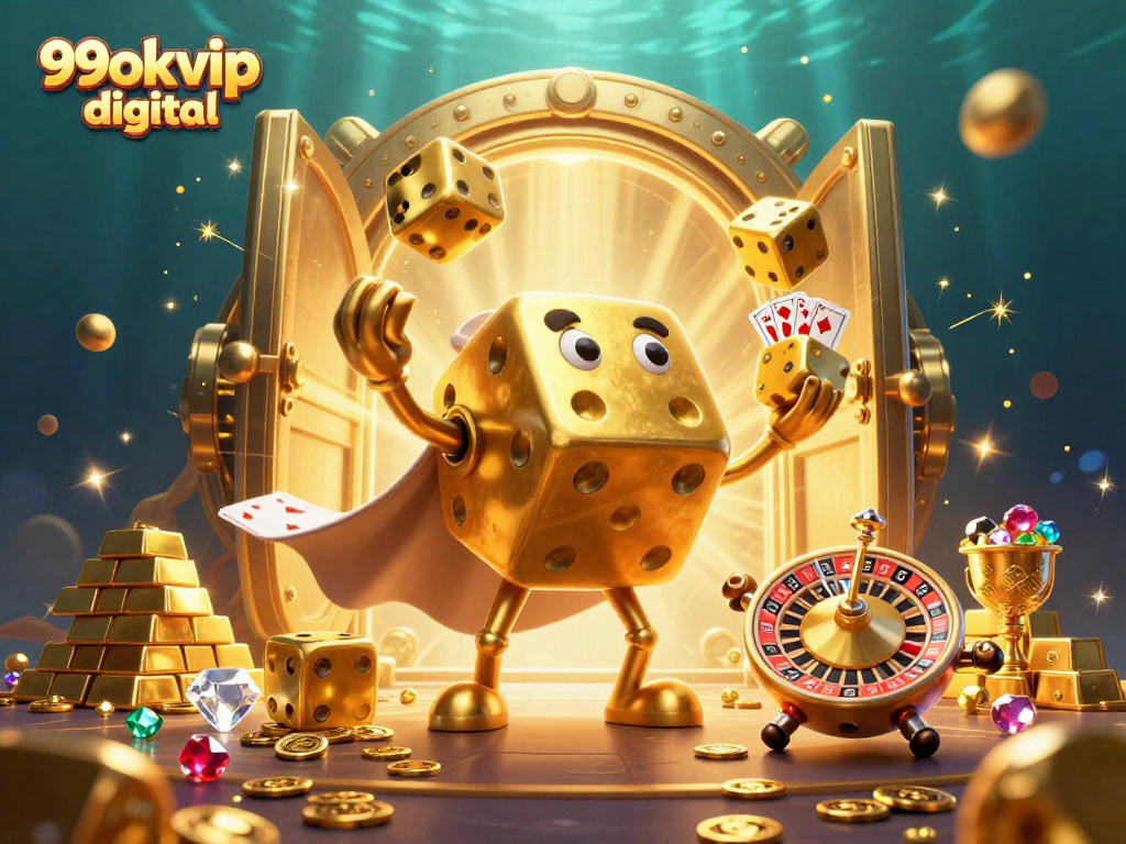 Experience the thrill of 99okvip digital with dynamic casino characters and vibrant treasures.
