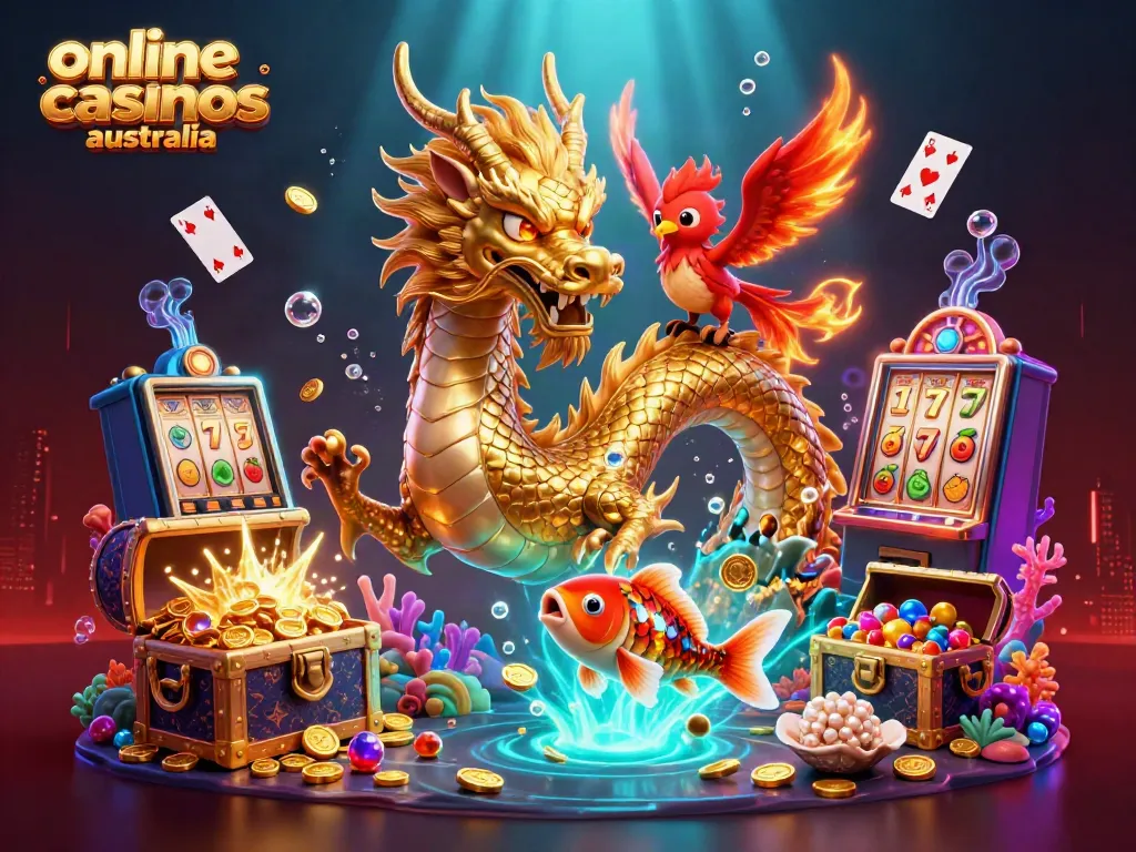 Experience the excitement of online casinos australia with vibrant characters and dynamic gaming elements.