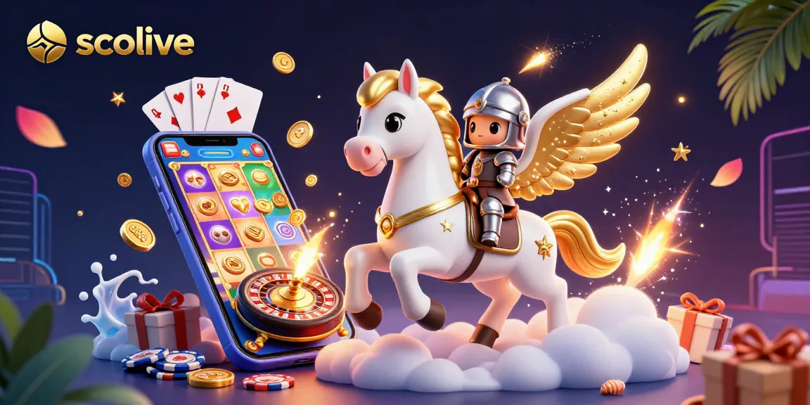 Socolive offers dynamic slot gameplay with fun elements like a celestial horse and armored knight.