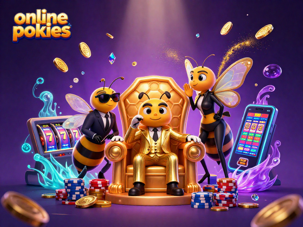 Experience online pokies excitement with captivating characters, vibrant coins, and thrilling gameplay dynamics.