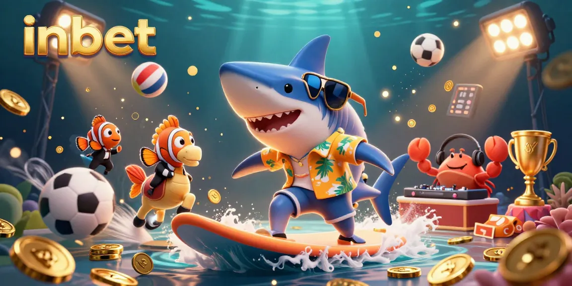 Experience thrilling betting with inbet in vibrant underwater scenes featuring dynamic 3D elements.